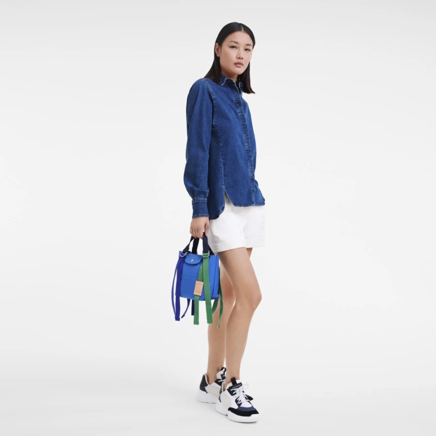 Longchamp Le Pliage Re-Play Women's Blue Bag