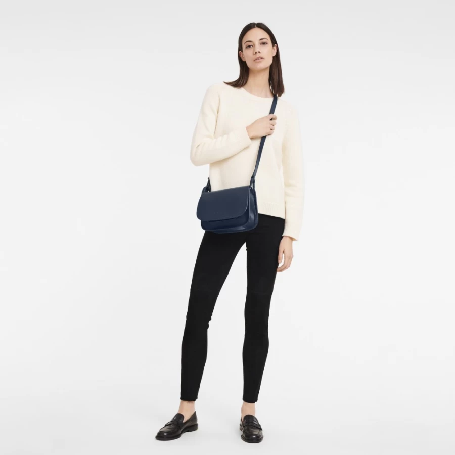 Longchamp Women's Le Foulonné Navy Handbag
